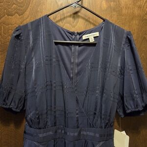 Short Sleeve Romper Navy Blue NWT